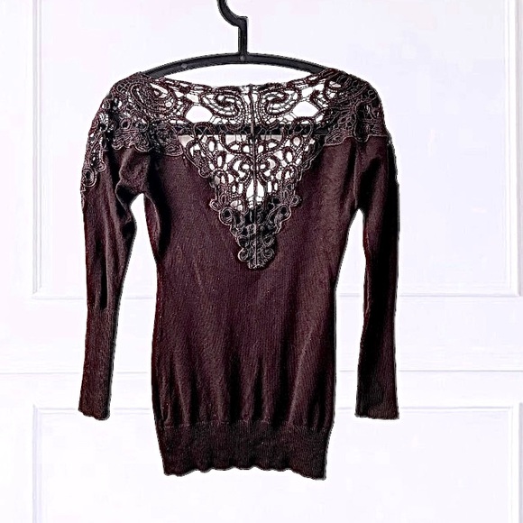 Lady Dutch Embroidered Sweater in Brown - Picture 3 of 11